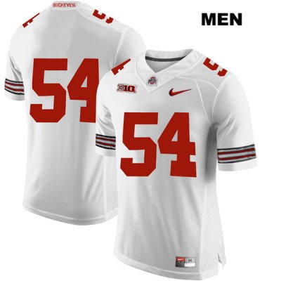 Men's NCAA Ohio State Buckeyes Tyler Friday #54 College Stitched No Name Authentic Nike White Football Jersey AV20Y28PZ